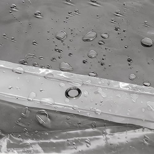 Barossa Design Clear Black Long Shower Curtain Liner 72x78 - Image 6