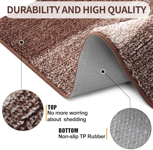 Kitinjoy Indoor Outdoor Door Mat, 47x20 Non-Slip Dirt Trapper Doormats - Image 3