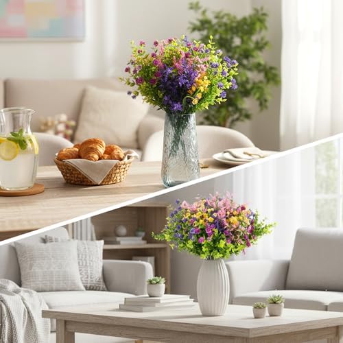 CEWOR Mixed Artificial Flowers for Outdoors UV Resistant Faux Flowers - Image 7
