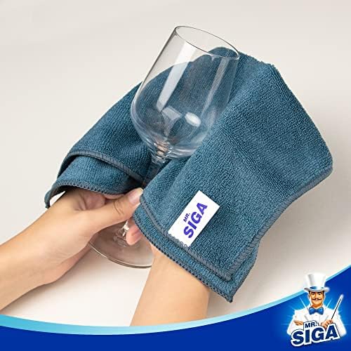 MR.SIGA Microfiber Cleaning Cloths, Streak Free Microfiber Towels, 12 Pack - Image 6