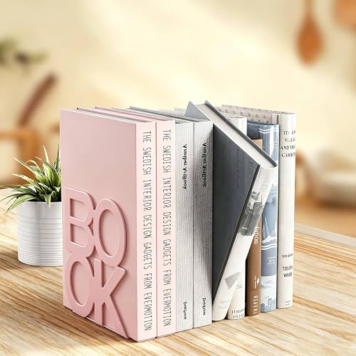 Book Ends Pink Metal BookEnds for Bookrack Desk,Books - Image 6