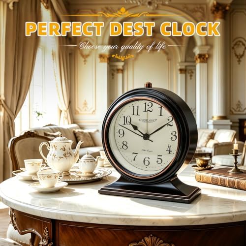 AuraSync Silent Quartz Desk Clock, Beautiful and Convenient Clock - Image 5