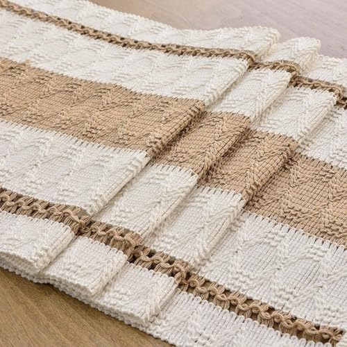 FEXIA Boho Table Runner with Tassels 12x36 Inch for Fall Home Decor - Image 5