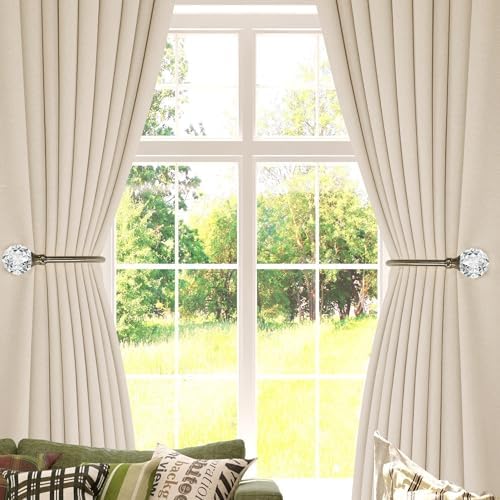 Groleca U Shaped Metal Curtain Holdbacks, Curtain Tiebacks, Antique Brass - Image 2