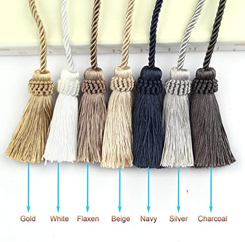Curtain Tiebacks Handmade Curtain Holdbacks Rope with Tassel - Image 6