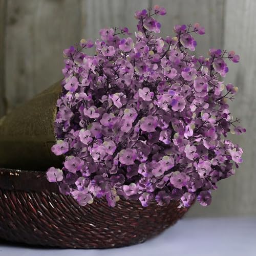 10 Pcs Fake Flowers, Babys Breath Artificial Flowers, Lavender Purple - Image 5