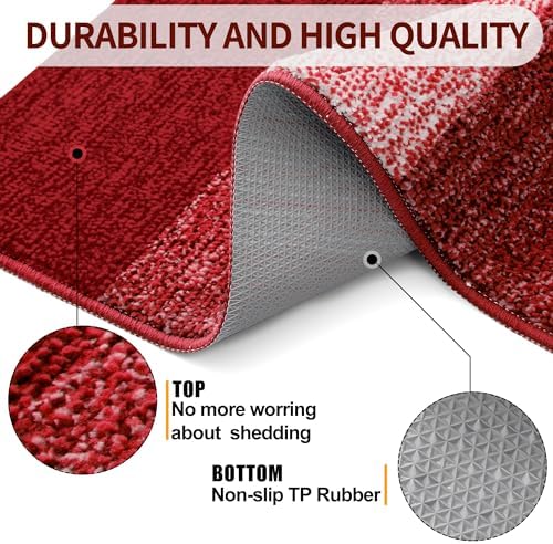Kitinjoy Indoor Outdoor Door Mat, 44x32 Non-Slip Dirt Trapper Doormats - Image 3