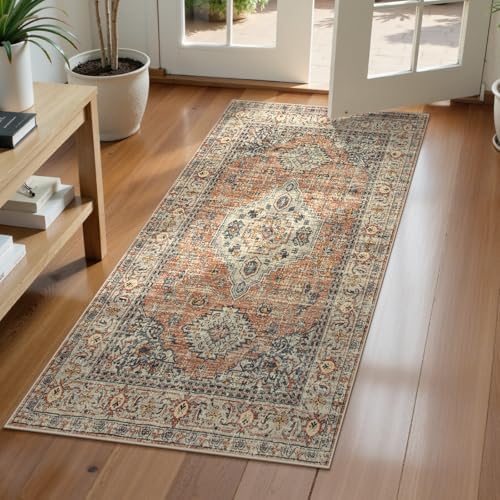 Lahome Oriental Small Area Rug, 2x4 Washable Rugs for Entryway Kitchen by Lahome