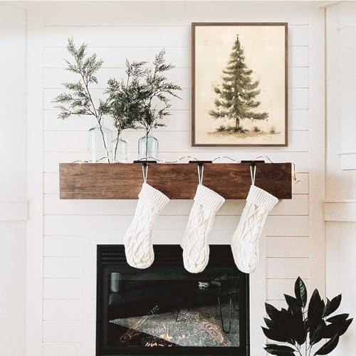 Vintage Christmas Tree Christmas Wall Art, Christmas Tree Art Print Pine Tree Vintage Print, Christmas Decor Holiday Decor Gift, Botanical Winter Art Christmas Tree Wall Decor-(11x14" Unframed) - Image 2