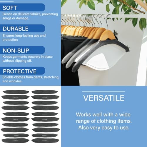 Foam Pad Hanger Covers, Charcoal Grey Foamies, 200 Pack - Image 2