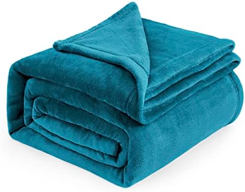 Bedsure GentleSoft Fleece Throw Blanket Teal - 300GSM Blankets for Couch, Sofa, Bed, Soft Lightweight Plush Cozy Throws for Toddlers, 50x60 inches by BEDSURE