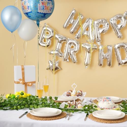 CQURE 120Pack 840Ft Artificial Ivy Fake Vines,Ivy Garland Greenery Garland Fake Hanging Plants Vines Aesthetic Green Leaves for Bedroom Wedding Party Garden Wall Room Decor - Image 3