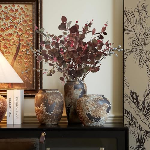 3Pcs Fall Stems Artificial Eucalyptus Leaves Stems 30in - Image 6