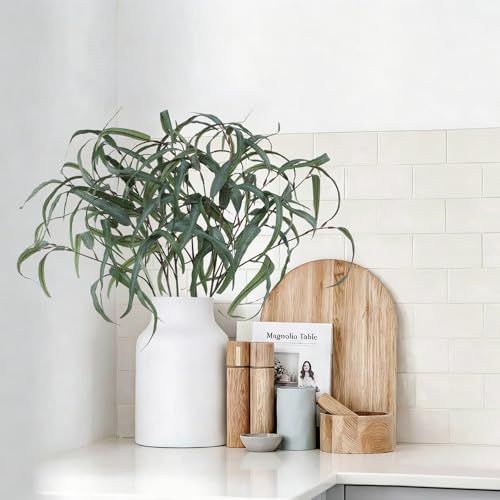 6pcs Artificial Willow Eucalyptus Stems,Long Leaves - Image 5