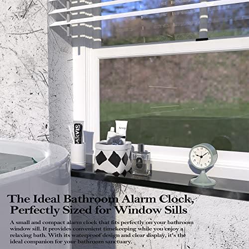 AYRELY® 3" Analog Alarm Clock, Retro Small Clock, Desk Clock for Bathroom - Image 4