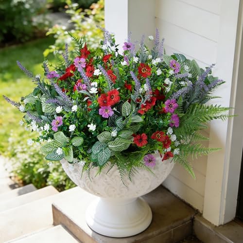 Hrobek Fake Artificial Flowers for Outdoors Faux Plants Outside Indoor by HomePage