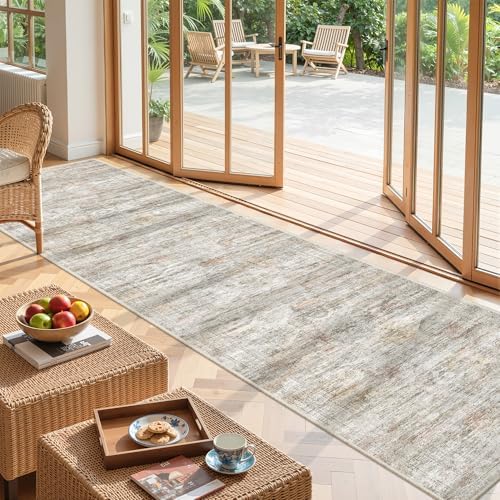 2x12 Runner Rug Non Slip,Washable Hallway Runner Rug,Green - Image 5