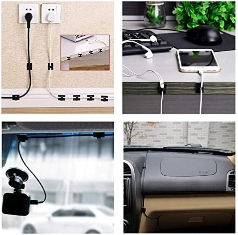 Cable Clips Self with 3M Adhesive Cord Organizer Hooks for Office Home Car - Image 6