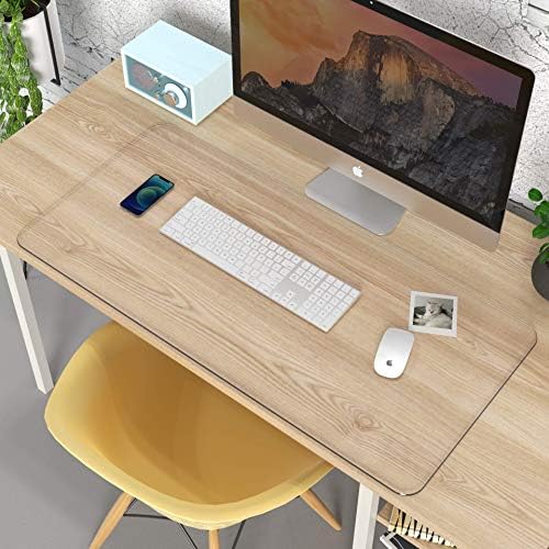 Oterri Clear Writing Desk Pad, 47.2’’x16.9” Heat Resistant Waterproof PVC Round Edge Durable Desk Protect Mat, Anti-Static Writing Mat Table Protector - Image 6