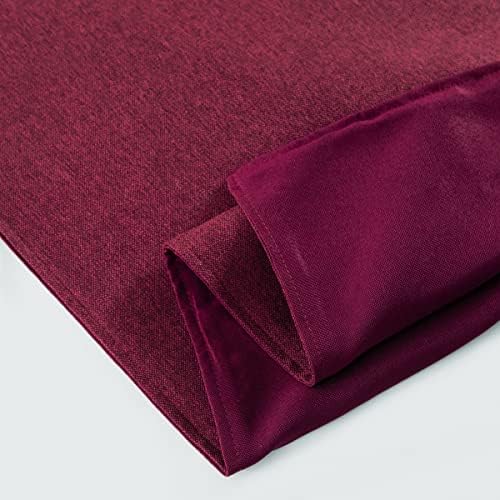 AMBERIS Bed Runner Red, Imitation Linen Decorative Bed Scarf for Home Hotel (Pillowcases Sold Separately) - Image 4