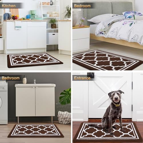 Buganda Indoor Door Mat, Dirt Resistant Doormat, 36x24, Dark Brown - Image 6
