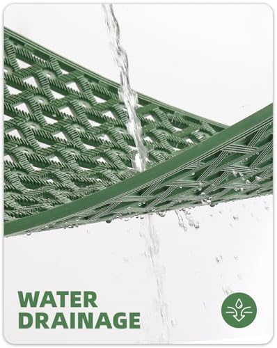 Color&Geometry Door Mat Outside Entrance with Drainage, 24"X36" Green - Image 3