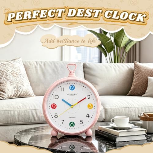 AuraSync Silent Quartz Desk Clock, Beautiful and Convenient Clock - Image 5