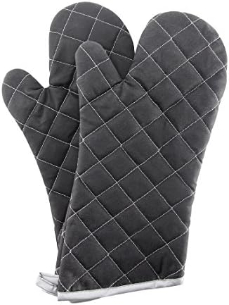 ARCLIBER 15" 482°F Terry Cloth Oven Mitts 100% Cotton Set of 2 by ARCLIBER