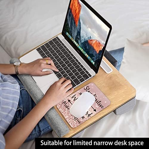 Audimi Small Mouse Pad 6 x 8 Inch, Mini Mouse Pad Thick for Laptop Wireless Mouse Home Office Travel, Portable & Washable (Stay Positive) - Image 7