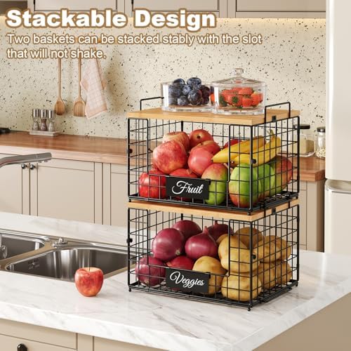 2 PACK XXL Potato and Onion Storage Bins, Pantry Organizers and Storage - Image 5