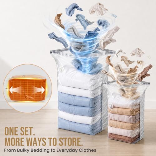 TAILI Cube Vacuum Storage Bags, 6 Pack Combo (3 Jumbo +3 Medium) - Image 5