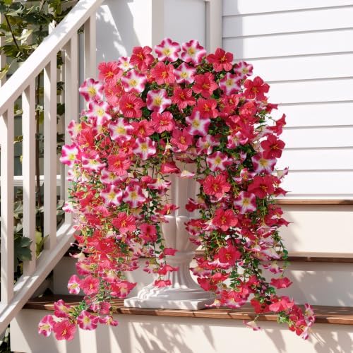 Artificial Flowers for Outdoors Decor, Faux Plants Fake Silk, 2PCS - Image 6