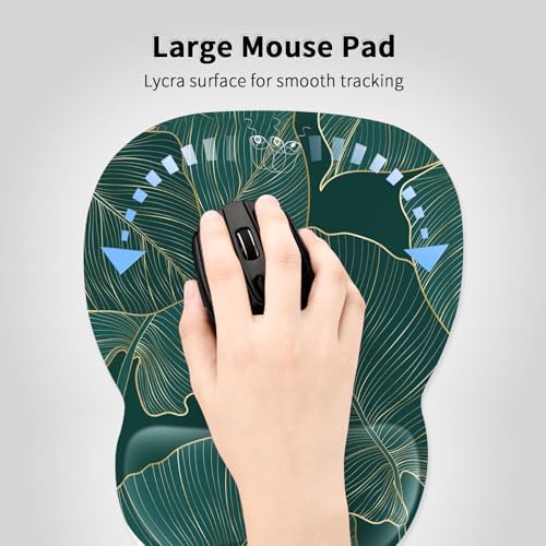 EooCoo Ergonomic Mouse Pad with Wrist Rest, Memory Foam Support Mousepad - Image 2