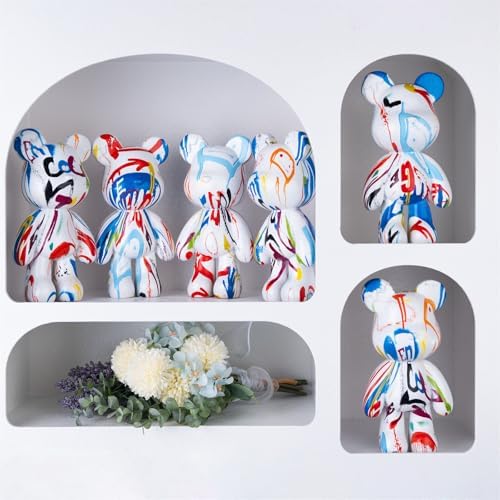 Bear Sculpture, Resin Animal Statue for Home Decor, Abstract Bear Decor for Office, Living Room, Bedroom on Table, Shelf, TV Cabinet (Modern Decor) - Image 5