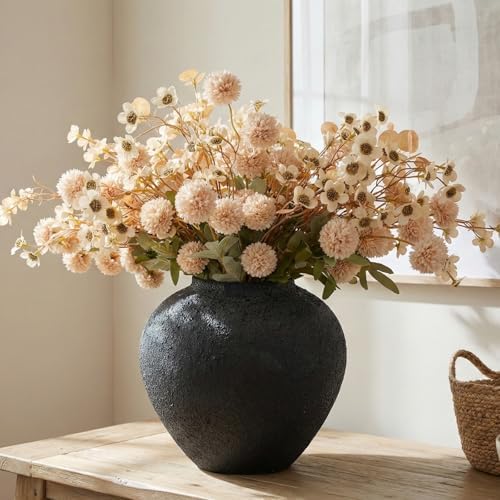Beige Silk Flower Arrangements Decor, Large Floral Centerpieces For Tables by RyddeligHome-AestheticHomeDecor