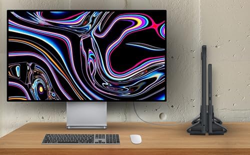 Aluminum Dual Vertical Laptop Stand Dock Holder, Supports 2 Devices, Adjustable Slot Width 15-36mm, Space-Saving Upright Storage for MacBook and Laptops - Image 2