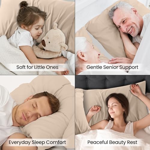 Pillow Covers King Size Set of 12, Soft and Comfy Pillow Cases, Black - Image 6