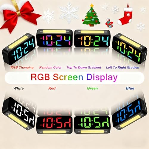 Topski Loud Alarm Clocks for Bedrooms Heavy Sleepers, Digital Bedside Clock - Image 3