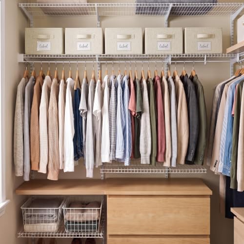 StorageWorks Closet Shelf Organizer Bins with Divider, 9¾"Lx16"Wx6¾"H - Image 2