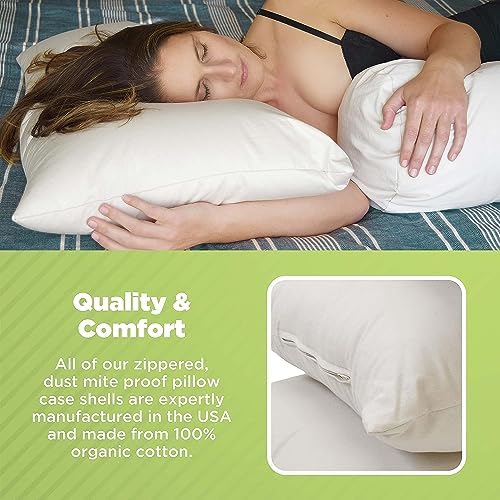 Bean Products Organic Kapok Hull Pillow, Toddler/Kids 13" x 18" - Image 2