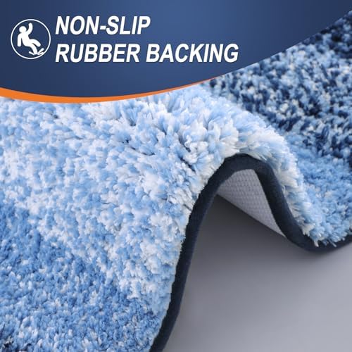 OLANLY Bathroom Runner Rug 47x17, Extra Soft Absorbent Microfiber Bath Rugs - Image 4