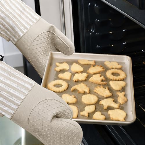 Alselo Silicone Oven Mitts Heat Resistant 932℉ with Waterproof & Non-Slip - Image 6