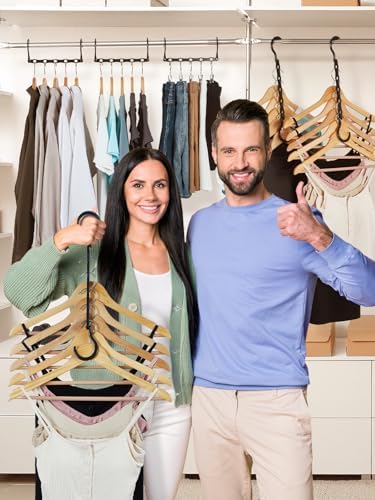 HOUSE DAY Space Saving Hangers 8 Pack, Closet Organizers and Storage - Image 4