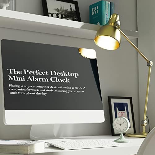 AYRELY® 3" Analog Alarm Clock, Retro Small Clock, Desk Clock for Bathroom - Image 3