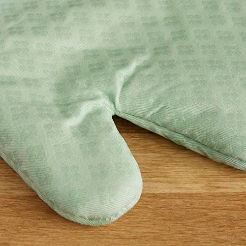 KitchenAid Asteroid Oven Mitt Set, 7"x12.5", Pistachio Green, 2 Piece - Image 4