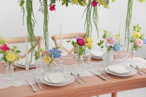 Serra Flora Artificial Flowers Combo Set Faux Flowers Bulk Flower Leaf with Stems for DIY Wedding Bouquets Centerpieces Baby Shower Party Home Decorations - Image 5