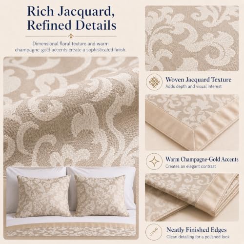 Jacquard Bed Runner Set with 2 Pillow Covers, No Filling, Bedding Decor - Image 3