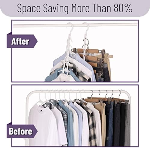 Mr. Pen- Space Saving Hangers, 16 pcs, 360° Rotating Hooks (Pack of 3) - Image 4