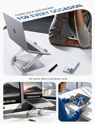Lamicall Aluminum Laptop Stand for Desk for MacBook Air Pro Neo 10-17.3'' - Image 5