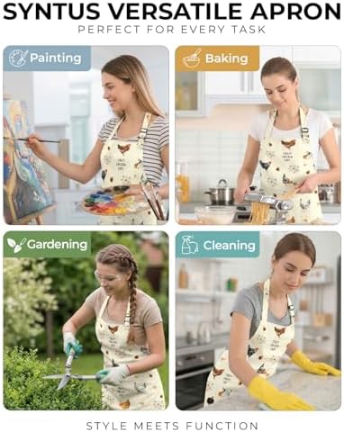 Women Apron, Cute Kitchen Aprons for Women, Girls - Image 5